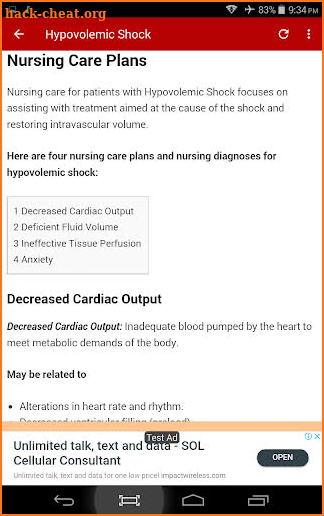 Cardiac Care Plans screenshot