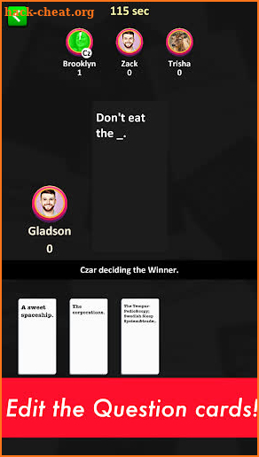 cards against humanity screenshot