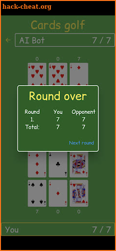 Cards Golf screenshot