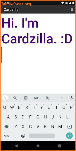 Cardzilla screenshot