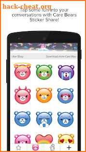 Care Bears Sticker Share screenshot