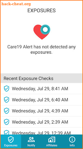 Care19 Alert screenshot
