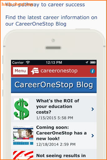 CareerOneStop Mobile screenshot