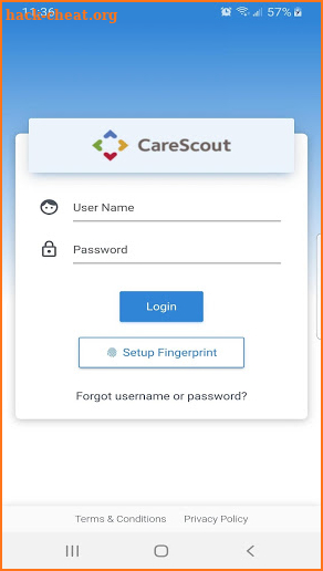 Carescout Portal screenshot