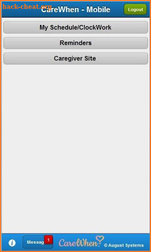 CareWhen Mobile for Caregivers screenshot
