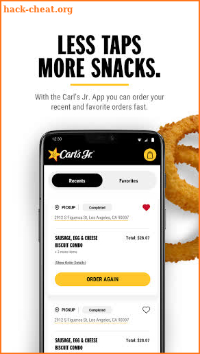Carl's Jr. Order Online - Delivery or Pick-Up screenshot