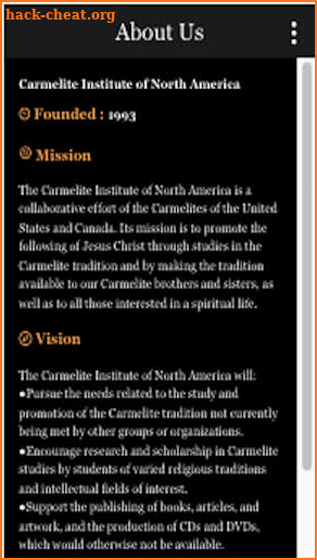 Carmelite Institute screenshot