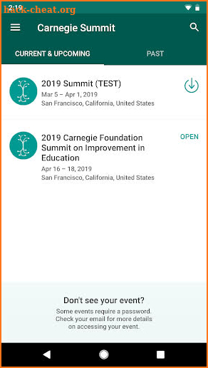Carnegie Foundation Summit screenshot