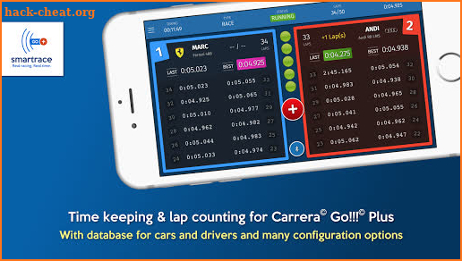 Carrera Go Plus Time Keeping - SmartRace GO Plus screenshot