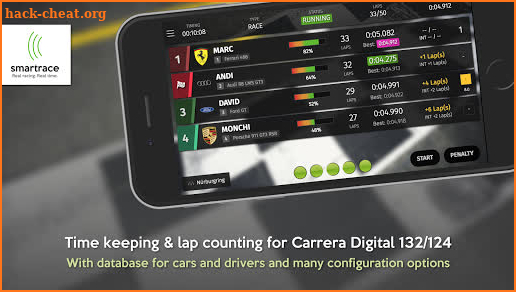 Carrera® Digital Race Management - SmartRace screenshot