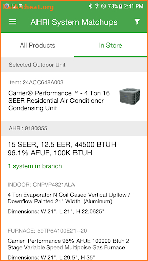 Carrier Enterprise HVAC Assist screenshot