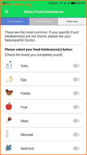 Carroll Food Intolerance screenshot