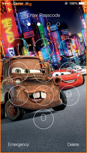 Cars 3 Wallpapers Slide Unlock Screen screenshot