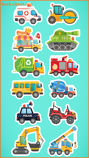 Cars & Trucks for Junior Kids 🚨 Fun Learning Game screenshot
