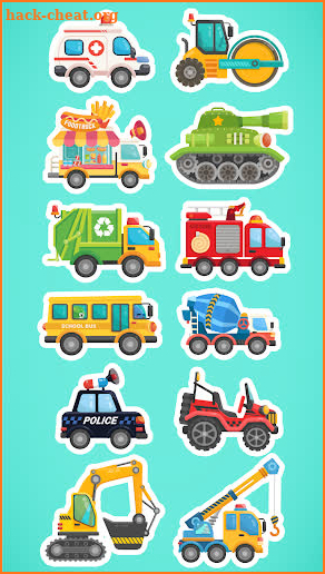 Cars & Trucks🚒Vehicles Kids Puzzle Game -BabyBots screenshot