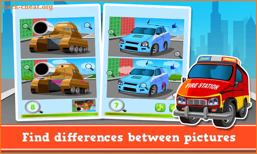 Cars & Vehicles - Find the Difference Game * screenshot