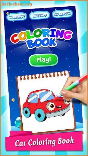 Cars Coloring Book & Drawing Book screenshot