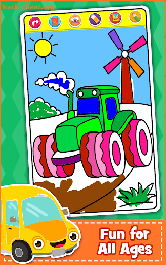 Cars Coloring Book for Kids - Doodle, Paint & Draw screenshot