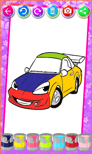 Cars Coloring Book Games screenshot