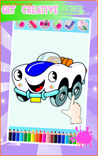 Cars Coloring Book Pages: Kids Coloring Cars screenshot