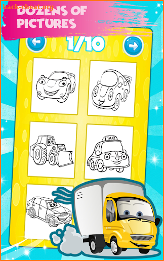 Cars Coloring Book Pages: Kids Coloring Cars screenshot