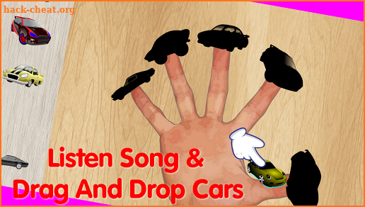 Cars Finger Family Puzzle Game screenshot