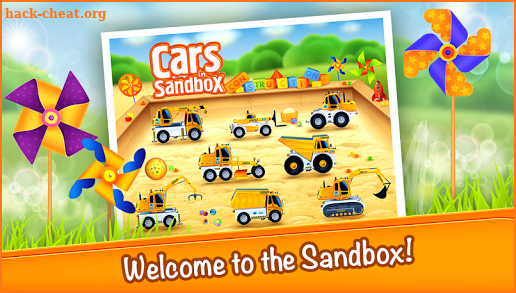 Cars in Sandbox (app 4 kids) screenshot