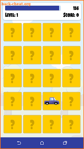 Cars Memory Game for kids screenshot
