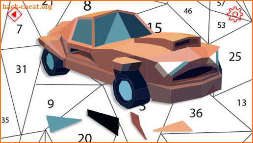 Cars No Poly Art - Polygon Puzzle By Number screenshot