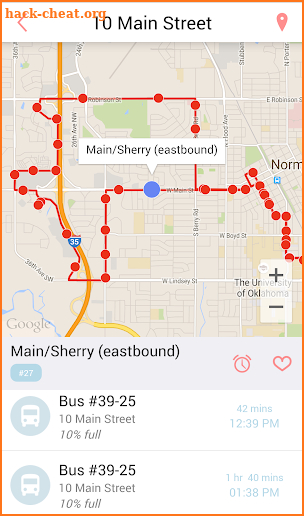 CART GPS screenshot