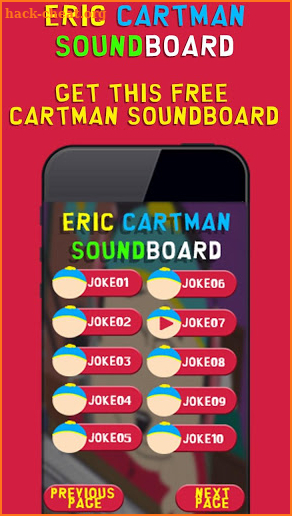 Cartman Soundboard screenshot