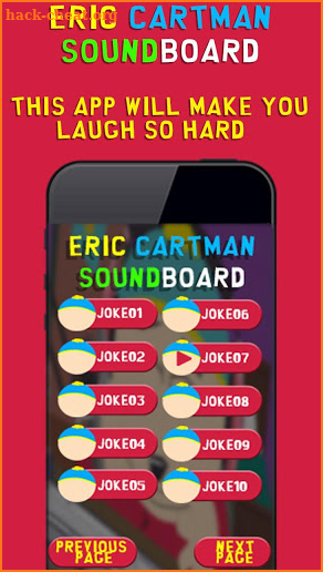 Cartman Soundboard screenshot