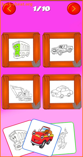 Cartoon Car Coloring screenshot