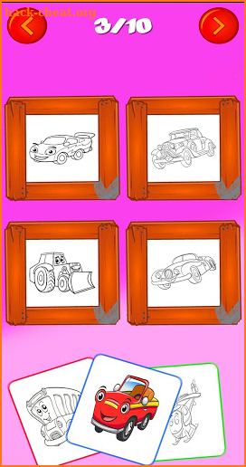 Cartoon Car Coloring screenshot