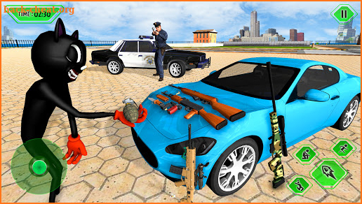 Cartoon Cat Crime City Hero 3D: Gangster Mafia Cat screenshot