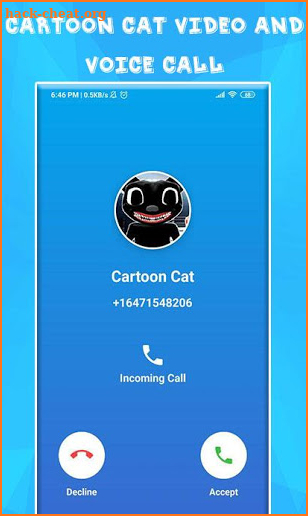 Cartoon Cat Game Fake Call & Video screenshot