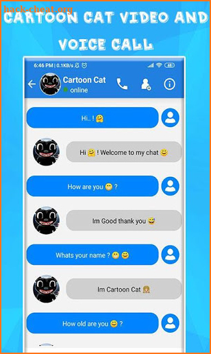 Cartoon Cat Game Fake Call & Video screenshot