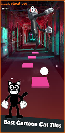 Cartoon Cat Tiles Hop Game screenshot
