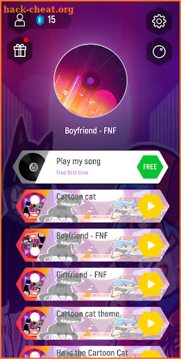 Cartoon Cat VS FNF Tiles Hop screenshot