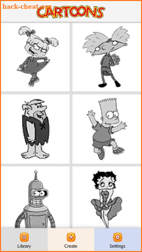 Cartoon Characters Color by Number - Pixel Art screenshot