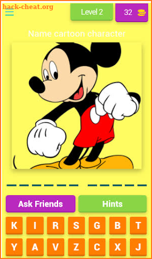 Cartoon Characters Quiz screenshot