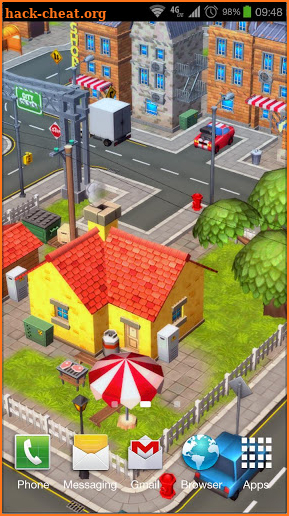 Cartoon City 3D live wallpaper screenshot