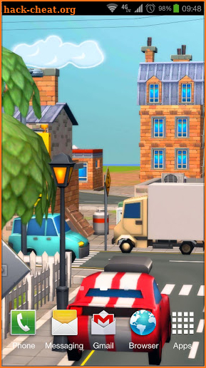 Cartoon City 3D live wallpaper screenshot