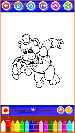 cartoon coloring book screenshot