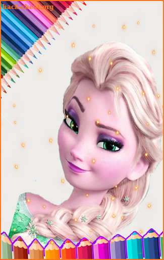 cartoon coloring book and princess coloring book screenshot