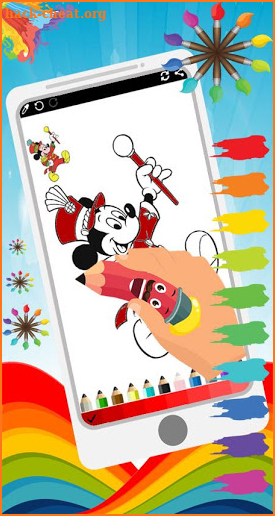 Cartoon Coloring Book Mickey Game screenshot