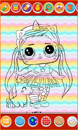 cartoon coloring doll lol screenshot