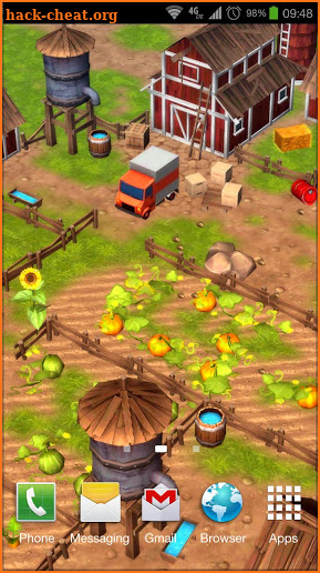 Cartoon Farm 3D Live Wallpaper screenshot