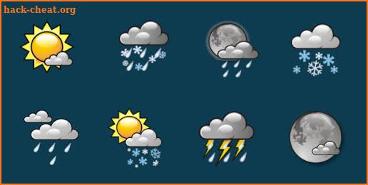 Cartoon HD Weather Icons for Chronus screenshot