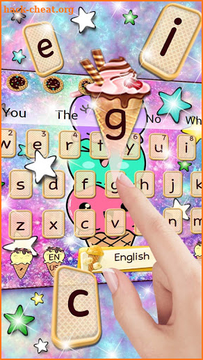 Cartoon Ice Cream Keyboard screenshot